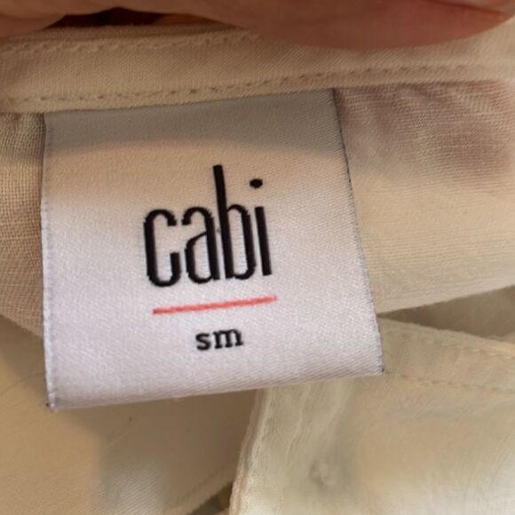 CAbi off white lightweight linen jacket - Picture 10 of 11